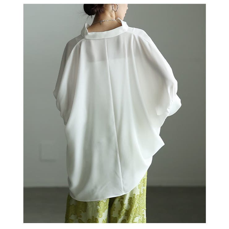 品よく整う接触冷感スキッパーシャツトップス レディース トップス | Sawa a la mode | 詳細画像16 