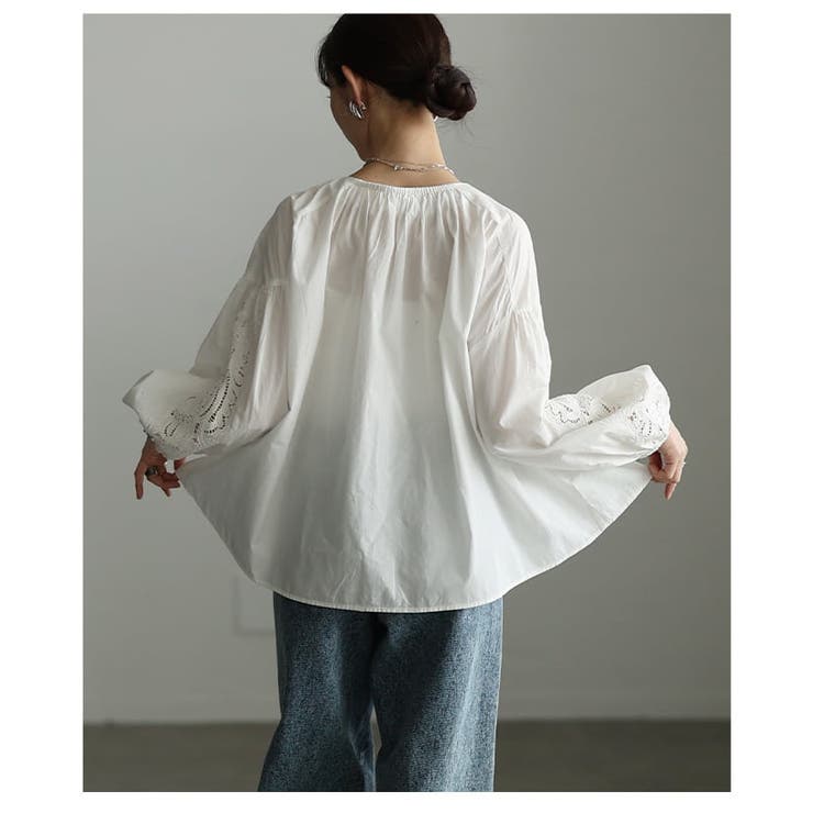 ナチュラルに纏うインド綿ピンタックブラウス レディース トップス | Sawa a la mode | 詳細画像16 