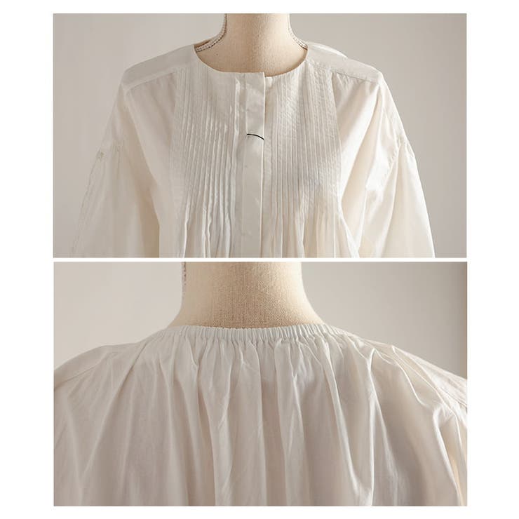ナチュラルに纏うインド綿ピンタックブラウス レディース トップス | Sawa a la mode | 詳細画像19 