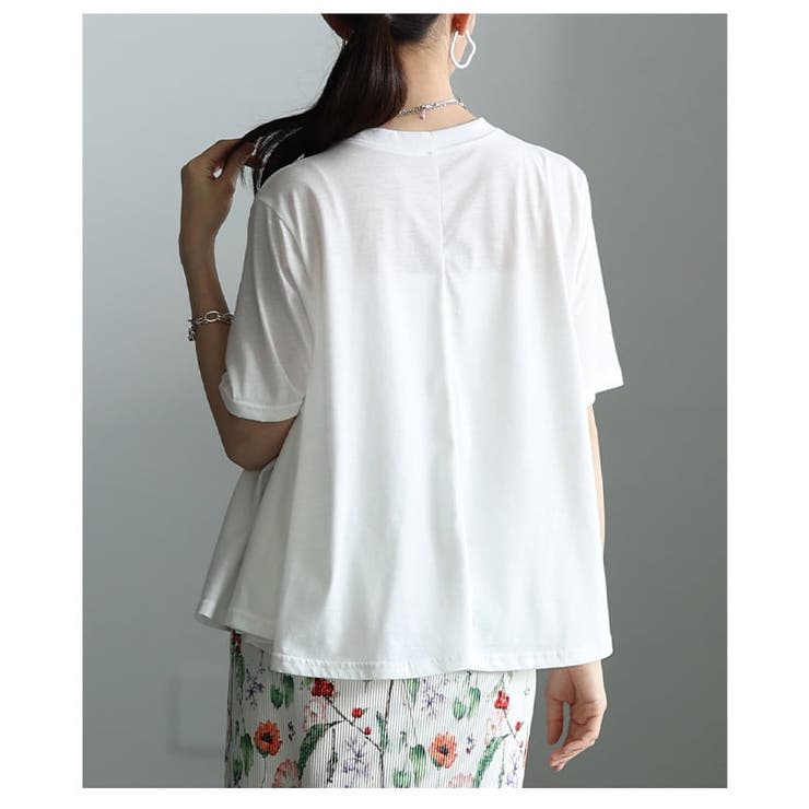 華やかに決まるフラワーアクセントTシャツ レディース トップス | Sawa a la mode | 詳細画像16 