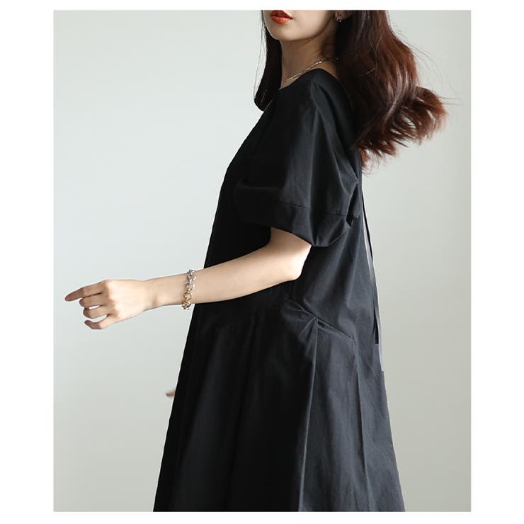 一枚で二通り楽しめるパフスリーブタックフレアワンピース レディース ファッション | Sawa a la mode | 詳細画像11 
