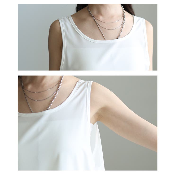 華やぎを忍ばせる裾レースフレアシルエットタンクトップ レディース ファッション | Sawa a la mode | 詳細画像5 