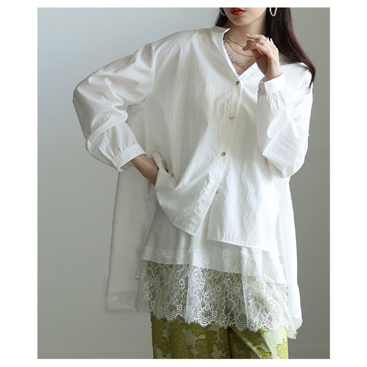 華やぎを忍ばせる裾レースフレアシルエットタンクトップ レディース ファッション | Sawa a la mode | 詳細画像10 