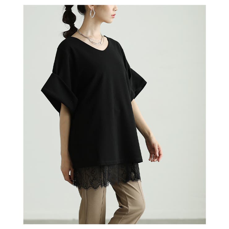 華やぎを忍ばせる裾レースフレアシルエットタンクトップ レディース ファッション | Sawa a la mode | 詳細画像20 
