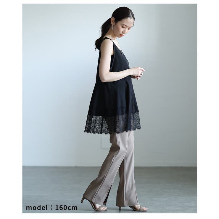 華やぎを忍ばせる裾レースフレアシルエットタンクトップ レディース ファッション | Sawa a la mode | 詳細画像22 
