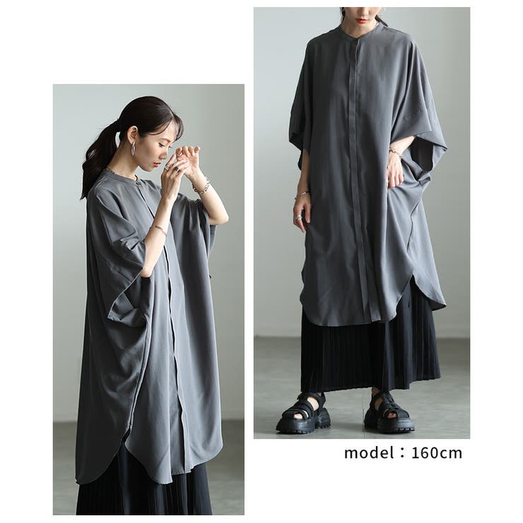 大人の余裕感じるオーバーサイズシャツチュニック レディース ファッション | Sawa a la mode | 詳細画像8 