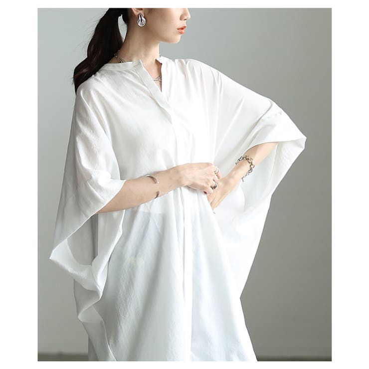 大人の余裕感じるオーバーサイズシャツチュニック レディース ファッション | Sawa a la mode | 詳細画像11 