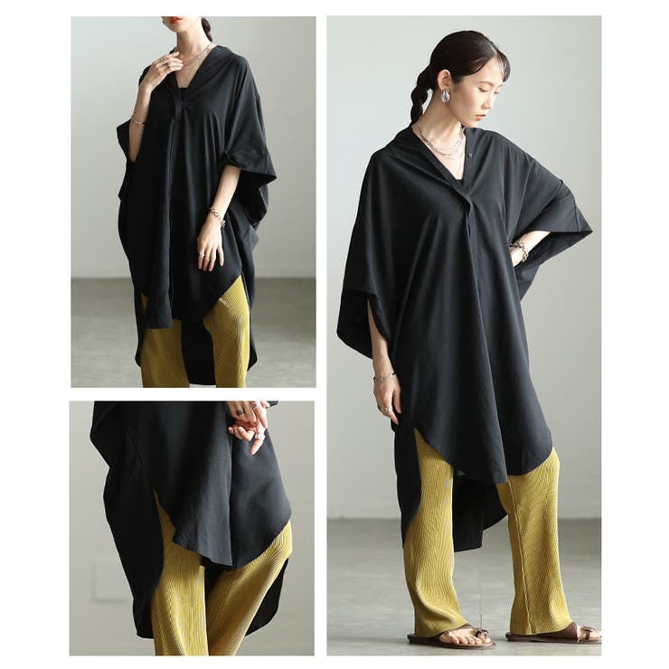 大人の余裕感じるオーバーサイズシャツチュニック レディース ファッション | Sawa a la mode | 詳細画像18 