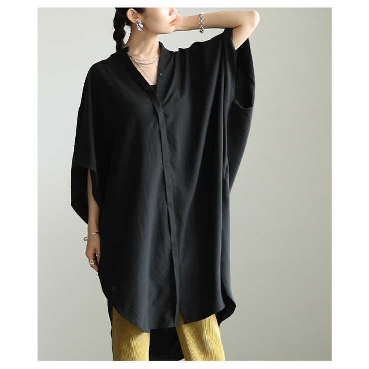 大人の余裕感じるオーバーサイズシャツチュニック レディース ファッション | Sawa a la mode | 詳細画像22 