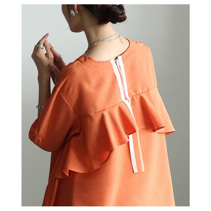 女ゴコロを鷲掴むバックフリルフレアシルエットブラウス レディース ファッション | Sawa a la mode | 詳細画像15 
