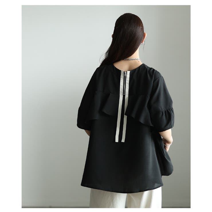 女ゴコロを鷲掴むバックフリルフレアシルエットブラウス レディース ファッション | Sawa a la mode | 詳細画像19 