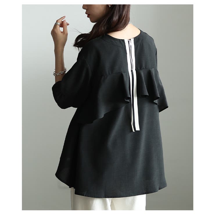女ゴコロを鷲掴むバックフリルフレアシルエットブラウス レディース ファッション | Sawa a la mode | 詳細画像22 