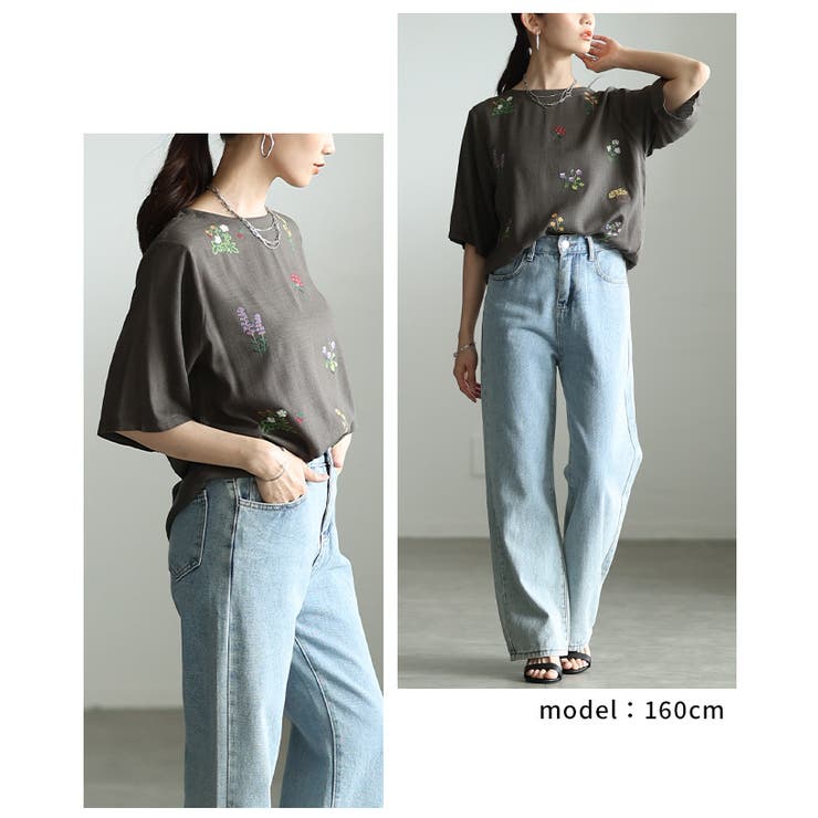 涼し気を纏うボタニカル刺繍リネン混ブラウス レディース ファッション | Sawa a la mode | 詳細画像15 