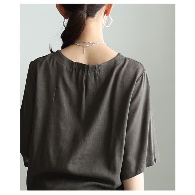 涼し気を纏うボタニカル刺繍リネン混ブラウス レディース ファッション | Sawa a la mode | 詳細画像21 