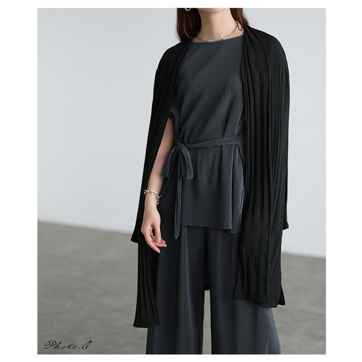 着こなし自在なプリーツカットソーセットアップ レディース ファッション | Sawa a la mode | 詳細画像2 