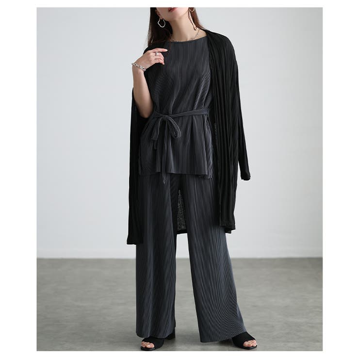着こなし自在なプリーツカットソーセットアップ レディース ファッション | Sawa a la mode | 詳細画像4 