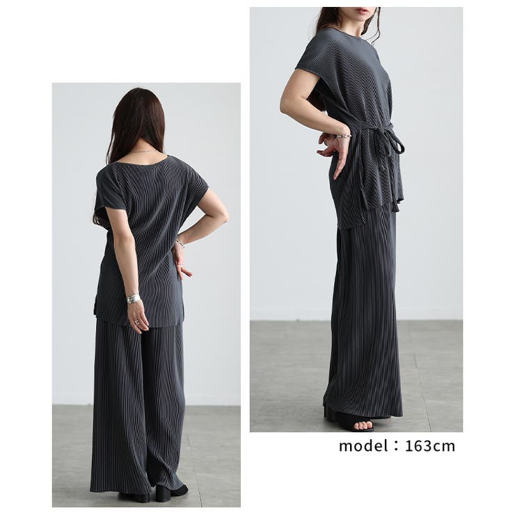 着こなし自在なプリーツカットソーセットアップ レディース ファッション | Sawa a la mode | 詳細画像9 