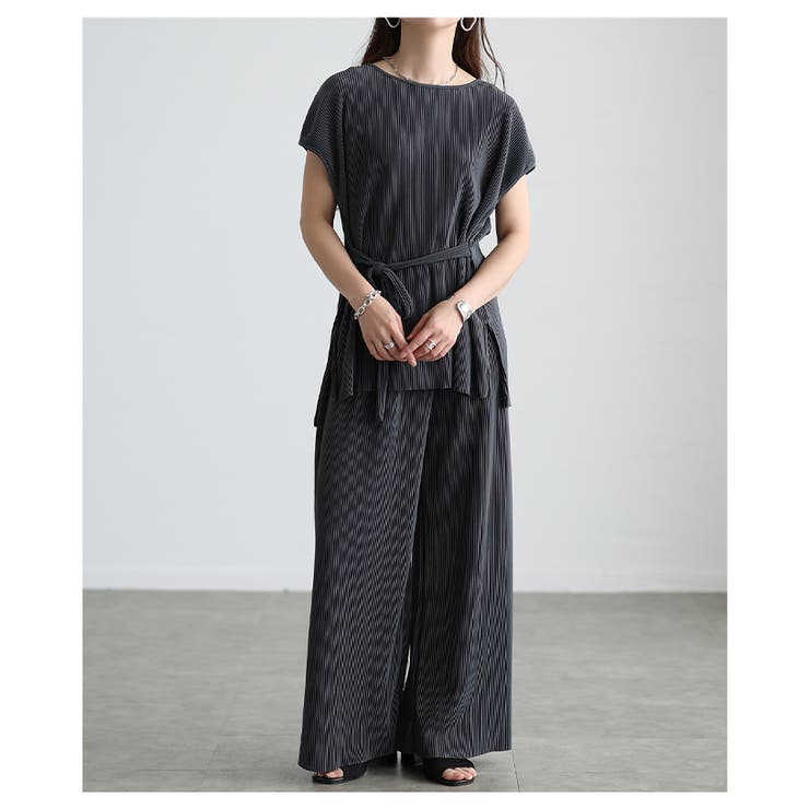 着こなし自在なプリーツカットソーセットアップ レディース ファッション | Sawa a la mode | 詳細画像12 