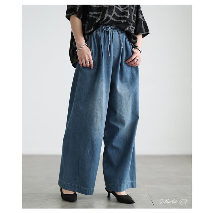 デイリーに頼れるリラックスワイドストレートデニム レディース ボトムス | Sawa a la mode | 詳細画像2 