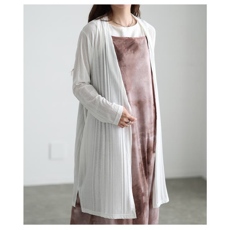 夏に頼れるUVカット＆DRYエンボスロングカーディガン レディース ファッション | Sawa a la mode | 詳細画像14 
