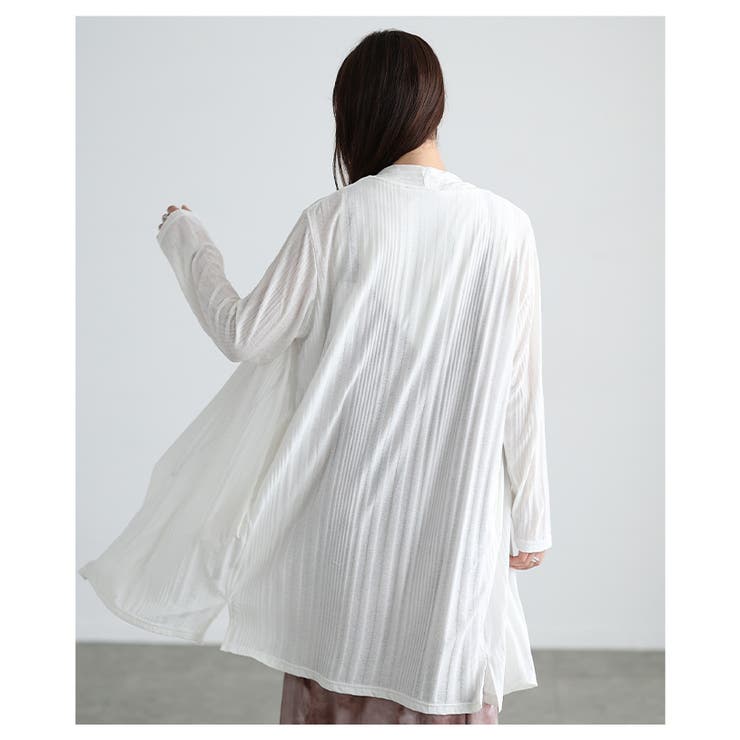 夏に頼れるUVカット＆DRYエンボスロングカーディガン レディース ファッション | Sawa a la mode | 詳細画像16 