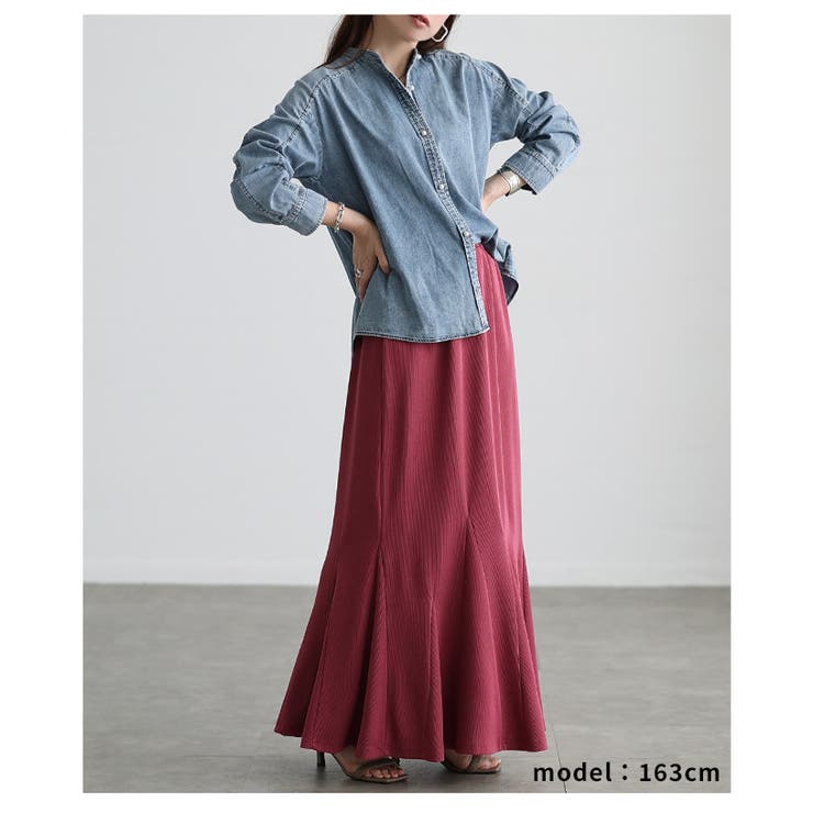 着るほどに馴染むパールボタンダンガリーシャツ レディース ファッション | Sawa a la mode | 詳細画像14 