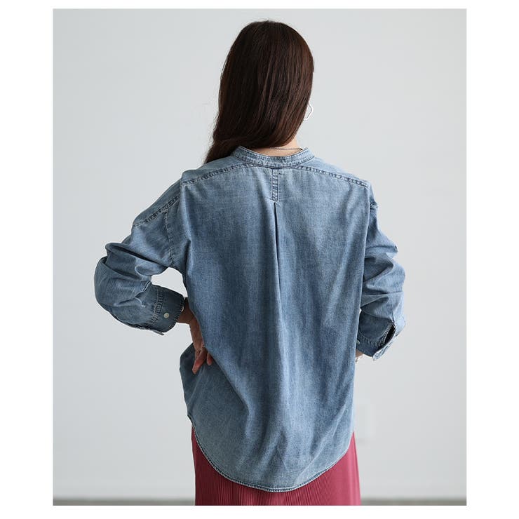 着るほどに馴染むパールボタンダンガリーシャツ レディース ファッション | Sawa a la mode | 詳細画像16 
