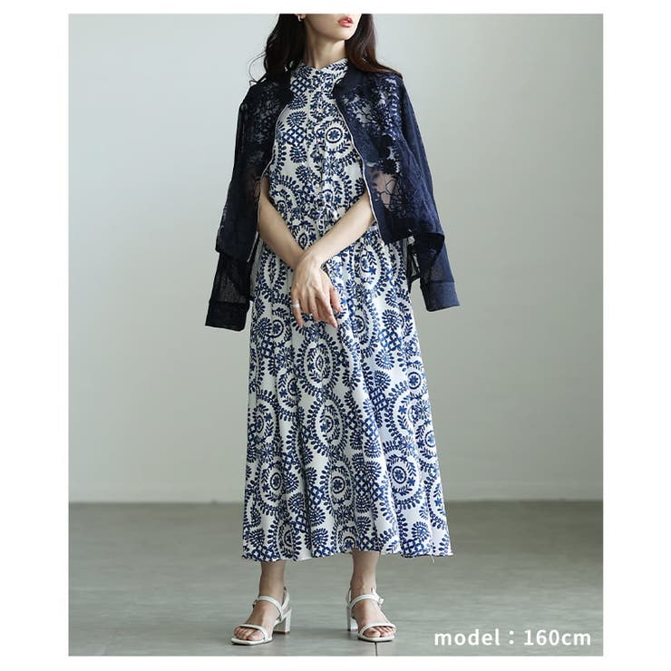着るだけで絵になるオリエンタル刺繍風プリントワンピース レディース ワンピース | Sawa a la mode | 詳細画像7 