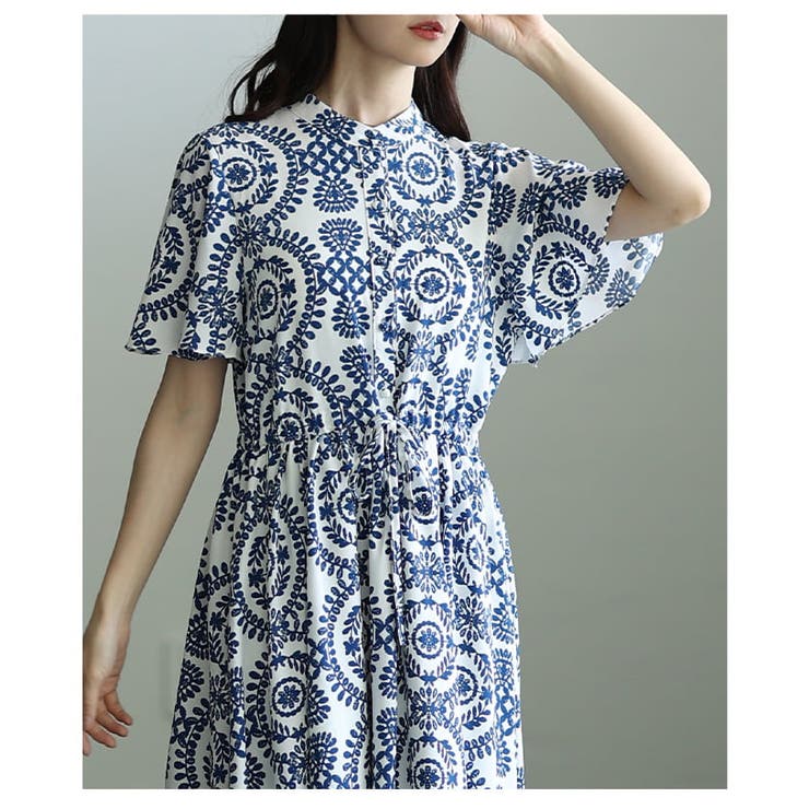 着るだけで絵になるオリエンタル刺繍風プリントワンピース レディース ワンピース | Sawa a la mode | 詳細画像8 