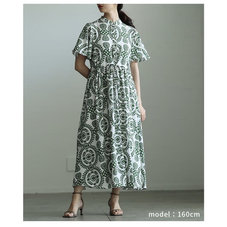 着るだけで絵になるオリエンタル刺繍風プリントワンピース レディース ワンピース | Sawa a la mode | 詳細画像13 