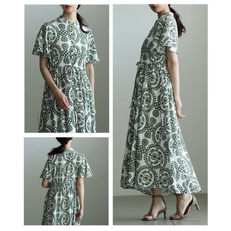 着るだけで絵になるオリエンタル刺繍風プリントワンピース レディース ワンピース | Sawa a la mode | 詳細画像17 