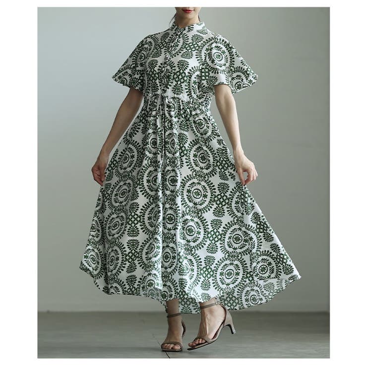 着るだけで絵になるオリエンタル刺繍風プリントワンピース レディース ワンピース | Sawa a la mode | 詳細画像18 