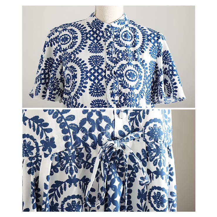 着るだけで絵になるオリエンタル刺繍風プリントワンピース レディース ワンピース | Sawa a la mode | 詳細画像19 