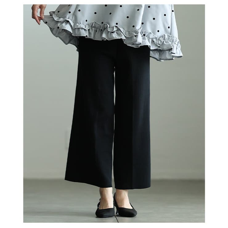 品よく決まる配色デザインサマーニットセットアップ レディース 上下セット | Sawa a la mode | 詳細画像18 