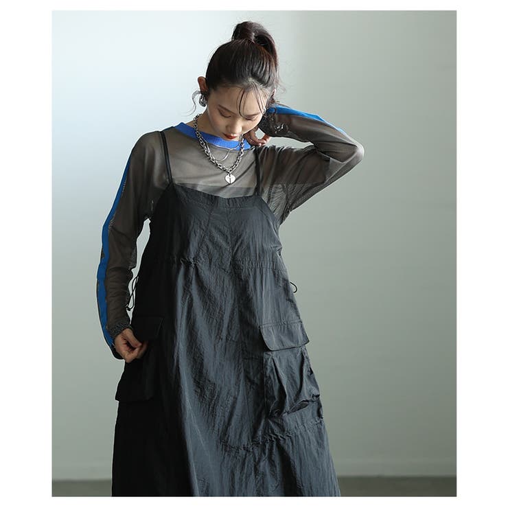 お気に召すままカーゴポケットドロストサロペットスカート レディース ファッション | Sawa a la mode | 詳細画像7 