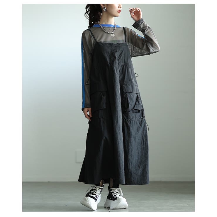 お気に召すままカーゴポケットドロストサロペットスカート レディース ファッション | Sawa a la mode | 詳細画像8 