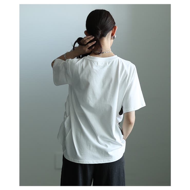 独特な立体感を生むドット柄異素材ギャザーカットソー レディース ファッション | Sawa a la mode | 詳細画像17 