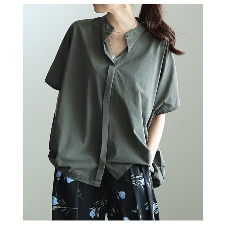超伸縮でラクに着れるストレッチドルマンシャツブラウス レディース トップス | Sawa a la mode | 詳細画像14 