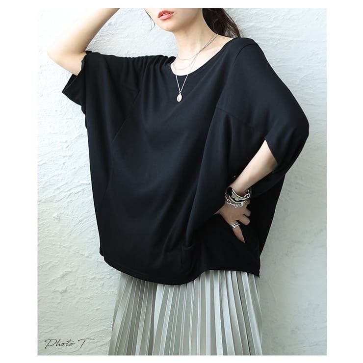 夏を快適にする接触冷感×抗菌防臭とろみドルマンTシャツ レディース トップス | Sawa a la mode | 詳細画像2 