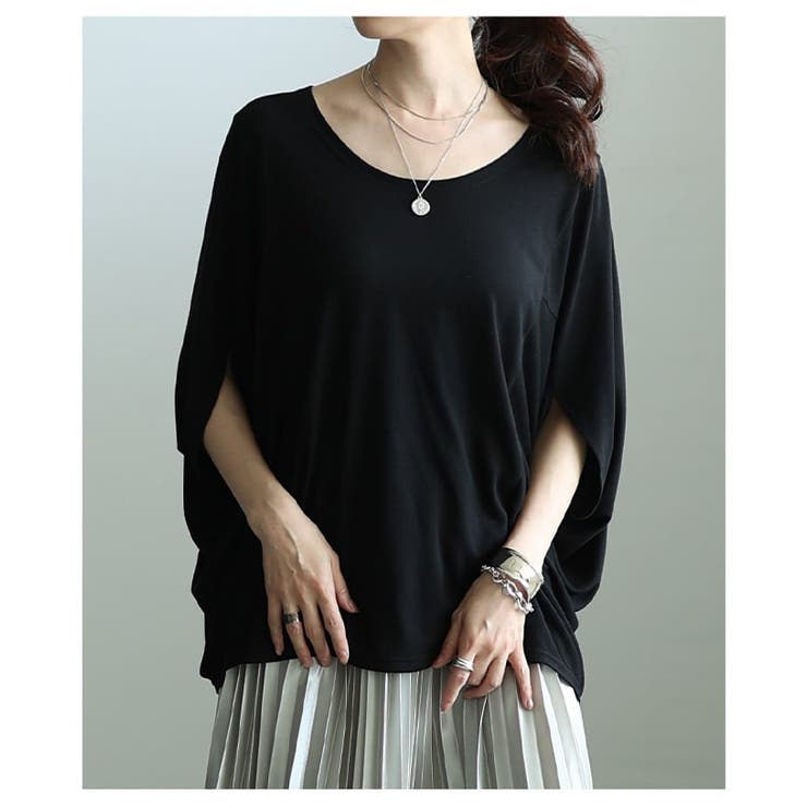 夏を快適にする接触冷感×抗菌防臭とろみドルマンTシャツ レディース トップス | Sawa a la mode | 詳細画像4 