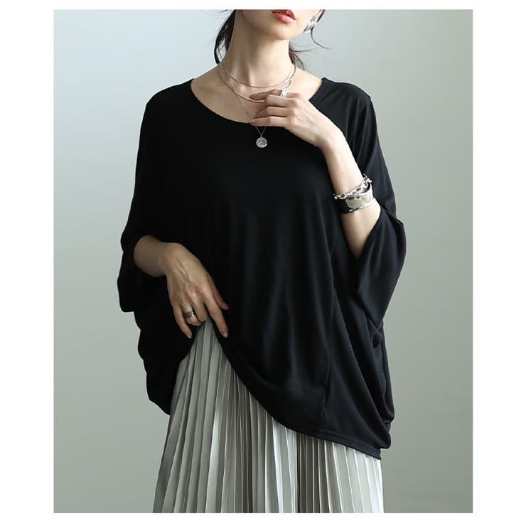 夏を快適にする接触冷感×抗菌防臭とろみドルマンTシャツ レディース トップス | Sawa a la mode | 詳細画像8 