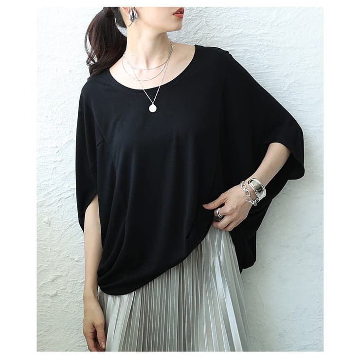 夏を快適にする接触冷感×抗菌防臭とろみドルマンTシャツ レディース トップス | Sawa a la mode | 詳細画像12 