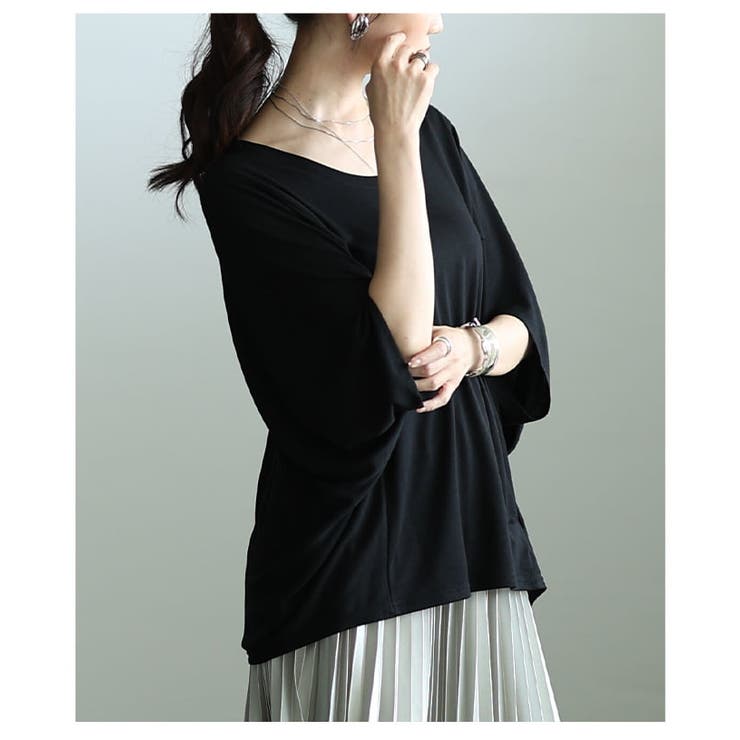 夏を快適にする接触冷感×抗菌防臭とろみドルマンTシャツ レディース トップス | Sawa a la mode | 詳細画像14 