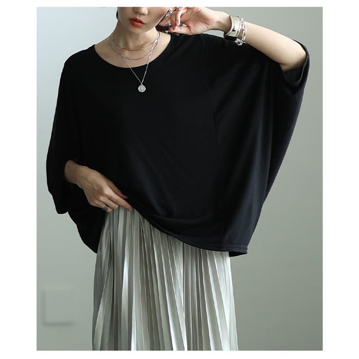 夏を快適にする接触冷感×抗菌防臭とろみドルマンTシャツ レディース トップス | Sawa a la mode | 詳細画像15 