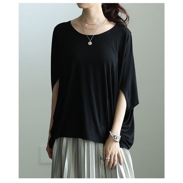 夏を快適にする接触冷感×抗菌防臭とろみドルマンTシャツ レディース トップス | Sawa a la mode | 詳細画像16 