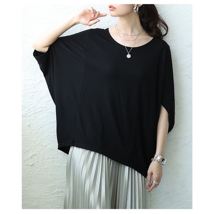 夏を快適にする接触冷感×抗菌防臭とろみドルマンTシャツ レディース トップス | Sawa a la mode | 詳細画像18 