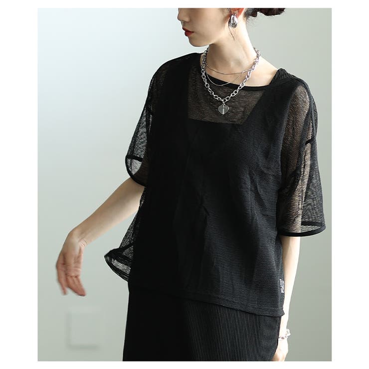 こなれるラフ感で決まるボーダー柄シアープルオーバー レディース ファッション | Sawa a la mode | 詳細画像14 