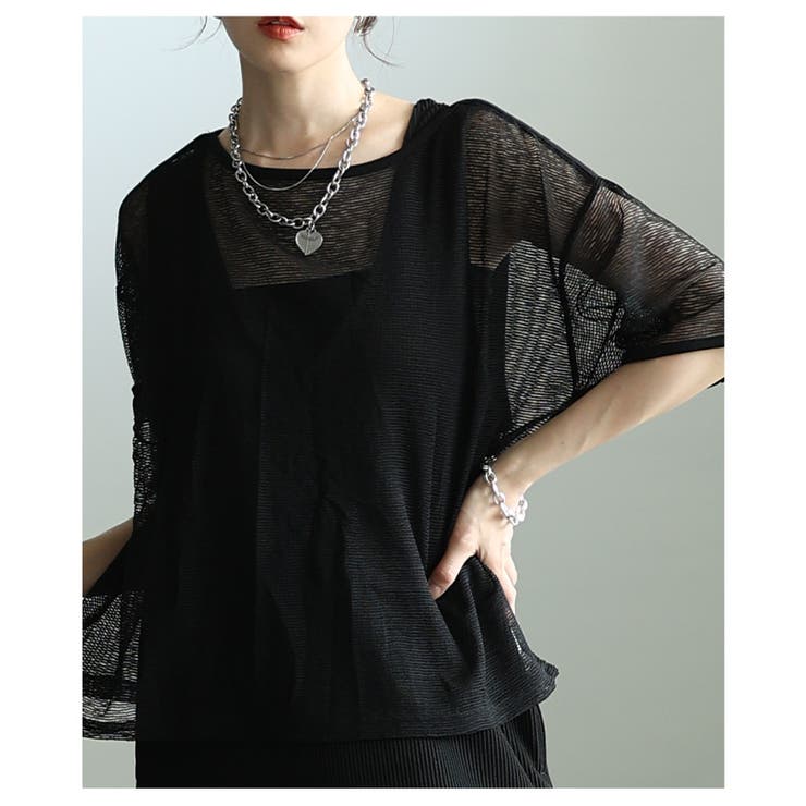 こなれるラフ感で決まるボーダー柄シアープルオーバー レディース ファッション | Sawa a la mode | 詳細画像16 