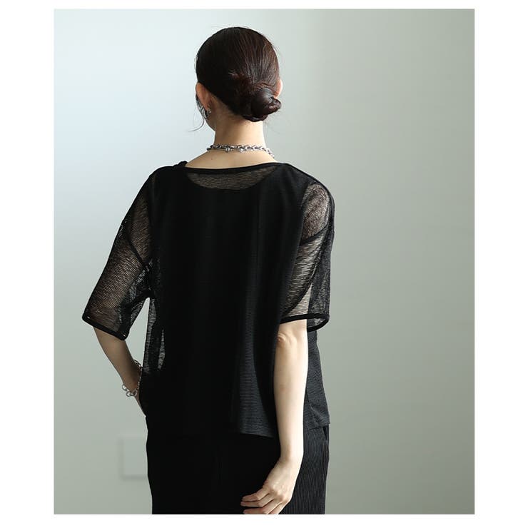 こなれるラフ感で決まるボーダー柄シアープルオーバー レディース ファッション | Sawa a la mode | 詳細画像22 