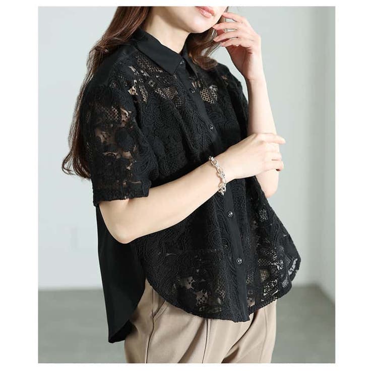 大人の日常を彩る刺繍レースシャツブラウス レディース トップス | Sawa a la mode | 詳細画像16 